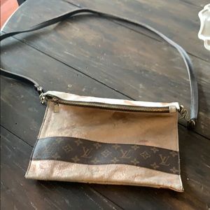 Rose gold animal print crossbody